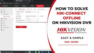 How To Solve HIKVISION OFFLINE Issue  Hikvision OFFLINE to ONLINE [upl. by Alhahs]