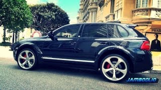 600hp TechArt Magnum Porsche Cayenne  loud accelerations and brutal V8 sound [upl. by Nwahsan516]