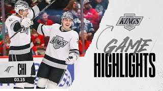 LA Kings explode for 5 GOALS in rout of Chicago Blackhawks  Game Highlights [upl. by Jentoft]