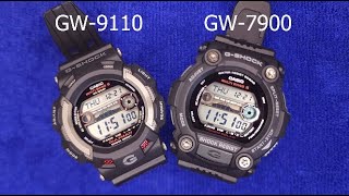 เปรียบเทียบนาฬิกา Casio GShock รุ่น GW9110 Gulfman และ GW7900 [upl. by Isoais]