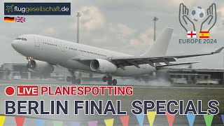 ⚽ LIVE Fußballfan Planespotting Berlin BER Airport  Special Arrivals Sonntag 1472024 [upl. by Einahpehs]