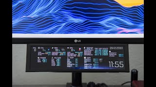 AIDA64 SensorPanel mit ultra breitem LCD Bildschirm deutsch [upl. by Weldon746]