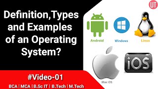 What is an Operating System  Examples  Types  Functions  MCA  BTech  MTech  Gate  PhD [upl. by Nahsyar218]