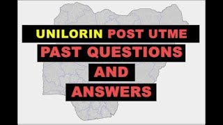 Unilorin MOST DIFFICULT Post UTME General Paper Past Questions  Q71 80 [upl. by Xonk]