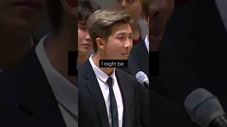 Speech by RM  rm bts btsarmy kpop koreanmusic motivation [upl. by Netsruk]