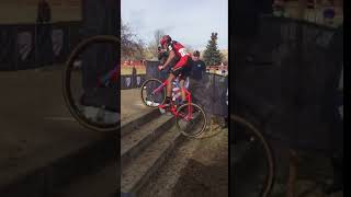 Cyclocross EPIC Stair Hop  USAC Cyclocross Championship [upl. by Fee]