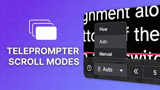 Speakflow Teleprompter Modes  Auto Flow Manual [upl. by Einahpad]