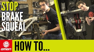 How To Stop Your Disc Brakes Squealing  Mountain Bike Maintenance Tips [upl. by Ahsekahs]