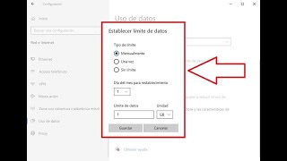 ⛔ Como ESTABLECER LÍMITE de DATOS en WINDOWS 10 FÁCIL y RÁPIDO [upl. by Amice]