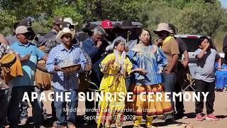 Apache Sunrise Ceremony Middle Verde September 30 2023 [upl. by Iznek]