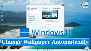 ✅ Change Wallpaper Automatically On Windows 11 [upl. by Atikam]