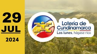 Resultado Lotería de Cundinamarca del 29 de julio de 2024 [upl. by Sprage966]