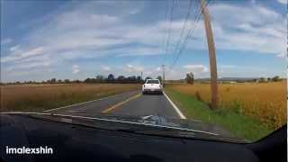 Nissan GTR gets AIRBORNE then crashes on Backroad ORIGINAL [upl. by Aneles]