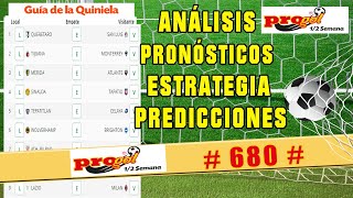 ✅ PROGOL MEDIA SEMANA 680 ✅ [upl. by Nytsud66]