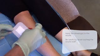 Wound dressing  practical demonstration [upl. by Anatak]