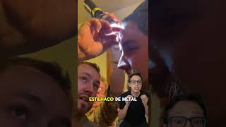 Retirando Metal da Testa com Imã 😱🧲medcina medico enfermagem saude enfermeiro enfermagem ima [upl. by Ahsimak983]