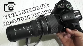 Lensa tele sigma 70 300mm  review Lensa sigma 70300mm  Nikon D3200 [upl. by Rosenquist202]