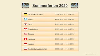 Sommerferien 2020 [upl. by Fredric954]