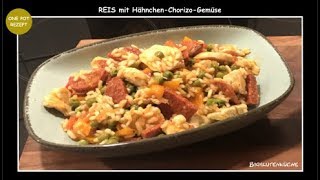 Reis mit HähnchenChorizoGemüse [upl. by Beshore565]