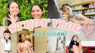 ඔයාලා ගොඩ දෙනෙක් ඉල්ලපු Med School STUDY VLOG 👩🏻‍⚕️📒🎀 [upl. by Luamaj]