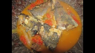 Congolese Food Thomson Fish Pepe Soupu [upl. by Ynaffad123]