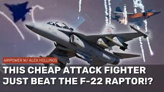 The F22 just lost a dogfight to a cheap ATTACK jet [upl. by Ahtanoj]