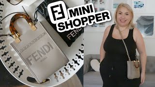 Fendi Sunshine Mini Shopper Tote Bag Review  How to Wear It  What Fits Inside [upl. by Leummas]