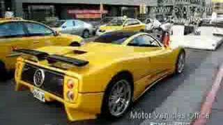 yellow Pagani Zonda S in Taiwan [upl. by Yenot112]