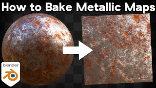 How to Bake Metallic Maps Blender Tutorial [upl. by Scott]