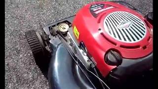 How to Replace Drive Control Belt for Craftsman Mower model 917376460 [upl. by Etteuqaj]