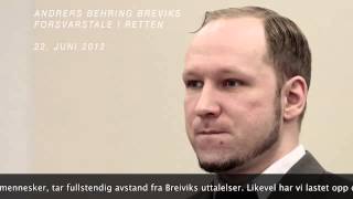 Anders Behring Breivik  Forsvarstale [upl. by Notxap476]