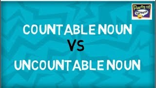 Countable Nouns and Uncountable Nouns  Parts of Speech [upl. by Winikka370]