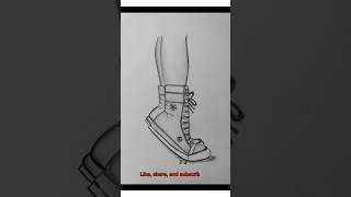 how to draw a converse shoeseasy a converse shoe drawing [upl. by Mcadams884]