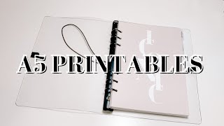 A5 PRINTABLES  A5 PLANNER SETUP  HOW I PRINT PLANNER INSERTS [upl. by Assena]