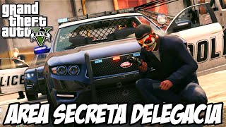 GTA V  Nova Geração Área Secreta na Delegacia sala dos armamentos [upl. by Feetal]