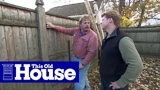 How to Replace a Rotted Fence Post  This Old House [upl. by Zetnahs469]