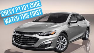 2019 chevy Malibu p1101 code watch this before start replacing parts [upl. by Hoopes71]