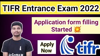 TIFR Entrance Exam 2022 Application form filling Started 💥  For PhD amp IntPhD  Go amp Apply 😊 [upl. by Weixel66]