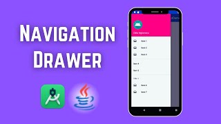 Navigation Drawer in Android Studio androidstudio navigation android [upl. by Ahseikan]