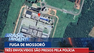 Polícia prende três envolvidos na fuga de presos em Mossoró  Brasil Urgente [upl. by Meingolda648]