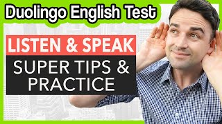 Listen and Speak Question Tips amp Practice  Duolingo English Test Speaking Practice [upl. by Gipson]