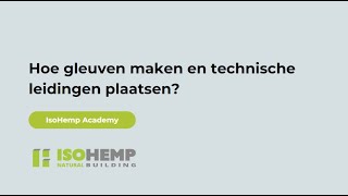 Hoe gleuven maken en technische leidingen plaatsen [upl. by Claudine]