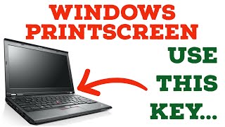 How to Print Screen Screenshot on a Windows Laptop [upl. by Iharas]