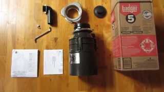 Insinkerator Badger 5 and 500 Unboxing Garbage Disposal [upl. by Micheal]