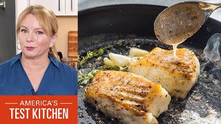 How to Make ButterBasted Fish Fillets with Garlic and Thyme [upl. by Atiran]