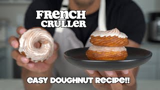 French Cruller Recipe  How to Make Easy Doughnuts at Home [upl. by Waldo]