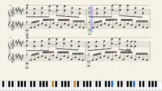 Again  Your Lie in April  TheIshter  Sheet Music  Sheet  Midi Download [upl. by Ytirahc]