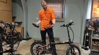 In gebruik nemen Ebike20 Carbon Light II [upl. by Phemia]