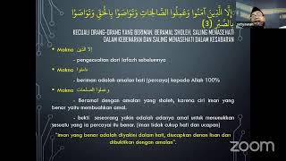 Pert12 Tadabbur surat alAshr panglkima Polim jaksel [upl. by Juliann]