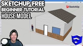 GETTING STARTED with SketchUp Free  Lesson 2  Creating a House Model [upl. by Warfore]